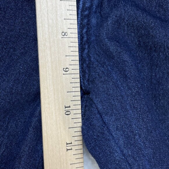 Diamante Jeans Womens Size 11 Blue Ankle Length Mid Rise Dark Wash Denim 29x26 - Picture 7 of 11